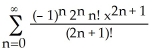 Solve the initial-value problem   + x   + y = 0, y(0)  = 0,   (0)  = 1 in the form of a power series in powers of x. A)  y =   B)  y =   C)  y =   D)  y =   E)  y =  