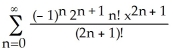 Solve the initial-value problem   + x   + y = 0, y(0)  = 0,   (0)  = 1 in the form of a power series in powers of x. A)  y =   B)  y =   C)  y =   D)  y =   E)  y =  