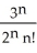 Solve the initial-value problem   + 3x   + 3y = 0, y(0)  = 1,   (0)  = 0 as a power series in powers of x. A)  y =       B)  y =       C)  y =       D)  y =       E)  y =      
