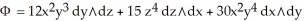 Use the generalized Stokes's Theorem to find   where   and   D is the oriented boundary of the domain   . A)  5 B)  8 C)  240 D)  3 E)  37