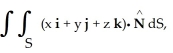  Evaluate   where S is the first-octant part of the sphere of radius a centred at the origin. (Hint: Even though S is not a closed surface, it is still easiest to use the Divergence Theorem because the integrand in the surface integral is zero on the coordinate planes.)  A)      \pi     B)    \pi    C)      \pi   D)  2  \pi    E)      \pi    
