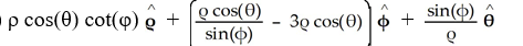  Using spherical polar coordinates, find   × F for F =   sin( \theta )    + sin( \theta )    +   cos( \theta )    . A)    B)    C)    D)    E)    