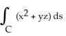 Evaluate the line integral   along the straight line from (1, 2, -1)  to (3, 2, 5) . A)    B)    C)    D)    E)   