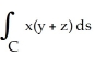 Evaluate the line integral   along the first octant part of y =   , z + y = 1 from (0, 0, 1)  to (1, 1, 0) . A)    B)    C)    D)  18 E)   