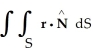  Find   , where r = xi + yj + zk, over the entire surface of the cone with vertex at   and base given by   in the plane z = 5. A)  6  \pi  B)  48  \pi  C)  12  \pi  D)  5  \pi  E)  45  \pi