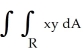  Use the Riemann sum corresponding to a subdivision of the rectangular region R defined by 0  \le  x  \le  6, 0 \le  y  \le  4, into six squares of edge length 2 and sample points at the centre of each square to estimate   . A)  72 B)  288 C)  144 D)  36 E)  120 