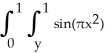  Evaluate the iterated integral   dx dy by first reiterating it in the opposite direction. A)    B)    C)    \pi  D)    E)    