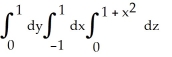 <strong>Find the volume of the solid that lies below the surface z = 1 + and above the region in the xy-plane bounded by the straight lines y = -x, y = x, and y = 1.</strong> A) V = B) V = C) V = D) V = E) V =