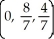 The surfaces y = 4 - x<sup>2</sup>, z = 0, and z = y bound a solid object of constant density. Find its centre of mass. A)    B)    C)    D)    E)   