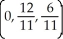 The surfaces y = 4 - x<sup>2</sup>, z = 0, and z = y bound a solid object of constant density. Find its centre of mass. A)    B)    C)    D)    E)   