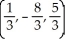 Find the point on the sphere x<sup>2 </sup>+ y<sup>2 </sup>+ z<sup>2</sup> = 10 that is closest to the point (1, -8, 5) . A)    B)    C)  (0,   , 0)  D)    E)  (2, -16, 10) 