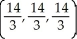 Let f(x, y, z)  = x<sup>2</sup> + 2y<sup>2</sup> + 4z<sup>2</sup>. Find the point on the plane x + y + z = 14 at which f has its smallest value. A)  (8, 4, 2)  B)  (0, 0, 14)  C)  (1, 2, 11)  D)    E)  (2, 4, 8) 