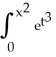 Find the derivative of the function f(x)  =   dt. A)  6x   B)  4x   C)  2x   D)  2x   E)  2x  