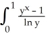 By first differentiating the integral, evaluate   dy for x > -1. A)  ln (2x + 1)  B)  ln (|x|)  + 1 C)  ln (x - 1)  D)  ln (x + 1)  E)  ln (x)  + 1
