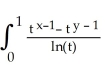 Evaluate F(x,y) =   dt for x > 0, y > 0.