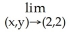 Evaluate the limit .     A)  1 B)  2 C)  4 D)  The limit does not exist. E)  None of the above