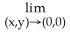  Evaluate the limit .     A)  0 B)  1 C)  -1 D)   \infty  E)  The limit does not exist. 