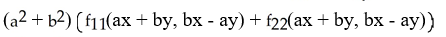 Assuming that the function f has continuous first partial derivatives   and   , calculate and simplify   f(x<sup>2</sup>y, x   ) . A)    B)    C)    D)    E)   