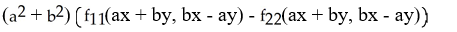 Assuming that the function f has continuous first partial derivatives   and   , calculate and simplify   f(x<sup>2</sup>y, x   ) . A)    B)    C)    D)    E)   