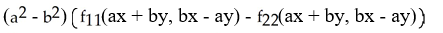 Assuming that the function f has continuous first partial derivatives   and   , calculate and simplify   f(x<sup>2</sup>y, x   ) . A)    B)    C)    D)    E)   