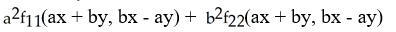 Assuming that the function f has continuous first partial derivatives   and   , calculate and simplify   f(x<sup>2</sup>y, x   ) . A)    B)    C)    D)    E)   
