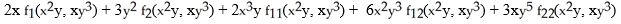 <strong>Assuming that the function f has continuous partial derivatives of orders 1 and 2, calculate and simplify f( y, x ).</strong> A) B) C) D) E)