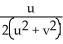 If the equations x = u<sup>2</sup> - v<sup>2</sup> and y = 2uv define u and v as functions of x and y, find   and   . A)    =   ,   = -   B)    =   ,   = -   C)    =   ,   =   D)    = -   ,   =   E)    = -   ,   = -  