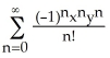 Find the Taylor series of the function e<sup>xy</sup> about the point (2, 3) , by using Taylor series for functions of one variable. A)    B)    C)    D)    E)   