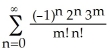 Find the Maclaurin series of the function e<sup>xy-3y</sup> by using Taylor series for functions of one variable. A)          B)          C)          D)          E)         
