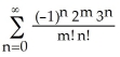 Find the Maclaurin series of the function e<sup>xy-3y</sup> by using Taylor series for functions of one variable. A)          B)          C)          D)          E)         