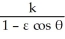 An object is moving on the curve (conic section)  with polar equation r =   under the influence of a central force directed toward the origin. Therefore, its transverse acceleration is constant:     = h. Find the radial component of its acceleration in terms of r,  , k, and h. A)  -kh   B)    C)  -   D)    E)  none of the above
