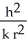 An object is moving on the curve (conic section)  with polar equation r =   under the influence of a central force directed toward the origin. Therefore, its transverse acceleration is constant:     = h. Find the radial component of its acceleration in terms of r,  , k, and h. A)  -kh   B)    C)  -   D)    E)  none of the above