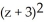 Find the distance between the points (x, y, z)  and (2, 0, -3) . A)    B)    +   +   C)    D)    +   +   E)   