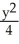  Express the area A of the cross-section of the ellipsoid x<sup>2</sup> +   +   = 1 in the planez = c as a function of c where -3   \le  c  \le  3. (The area of an ellipse with semi-axes a and b is  \pi ab.)  A)    square units B)    square units C)    square units D)    square units E)    