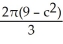  Express the area A of the cross-section of the ellipsoid x<sup>2</sup> +   +   = 1 in the planez = c as a function of c where -3   \le  c  \le  3. (The area of an ellipse with semi-axes a and b is  \pi ab.)  A)    square units B)    square units C)    square units D)    square units E)    