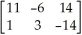 Let A =   and B =   . Find AB. A)  AB =   B)  AB =   C)  AB =   D)  AB =   E)  AB =  