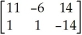 Let A =   and B =   . Find AB. A)  AB =   B)  AB =   C)  AB =   D)  AB =   E)  AB =  
