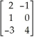 Let A =   and B =   . Find AB. A)  AB =   B)  AB =   C)  AB =   D)  AB =   E)  AB =  