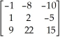 Let A =   and B =   . Find AB. A)  AB =   B)  AB =   C)  AB =   D)  AB =   E)  AB =  