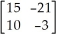 Let A =   and B =   . Find BA. A)    B)    C)    D)    E)   
