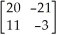 Let A =   and B =   . Find BA. A)    B)    C)    D)    E)   