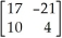 Let A =   and B =   . Find BA. A)    B)    C)    D)    E)   