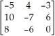 Find the inverse of the matrix A =   . A)    B)    C)    D)    E)   