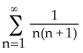 <strong>Find the sum of the series + + +... + +... = .</strong> A) B) 1 C) 2 D) E) \infty (series diverges)