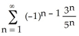 Which of the three series (i)    (ii)    (iii)    is absolutely convergent? A)  series (i)  and (ii)  B)  series (i)  C)  series (ii)  and (iii)  D)  series (i)  and (iii)  E)  none of the series