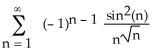 Which of the three series (i)    (ii)    (iii)    is absolutely convergent? A)  series (i)  and (ii)  B)  series (i)  C)  series (ii)  and (iii)  D)  series (i)  and (iii)  E)  none of the series