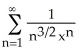  For what values of x does the series   converge? A)  on the intervals (- \infty , -1] and [1,  \infty )  B)  on the intervals (- \infty , -1)  and (1,  \infty )  C)  on the interval [-1, 1] D)  on the interval (-1, 1)  E)  on the interval [1,  \infty )  