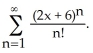  <strong>Find the centre, radius, and interval of convergence of the series  </strong> A) centre -3, radius 1, interval [-4, -2] B) centre -3, radius 1, interval (-4, -2) C) centre 0, radius  \infty , interval (- \infty ,  \infty ) D) centre -3, radius  \infty , interval (- \infty ,  \infty ) E) centre -3, radius    , interval   <div style=padding-top: 35px>  