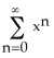 By suitably manipulating the geometric series   =   , -1 < x < 1, you can calculate the sum of the series   . Use this method to evaluate the sum   . A)  4 B)  6 C)  8 D)  10 E)  none of the above