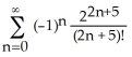 Find the sum of the series   . A)  sin(2)  - 1 B)  sin(2)  -   C)    D)    E)  cos(2)  -  